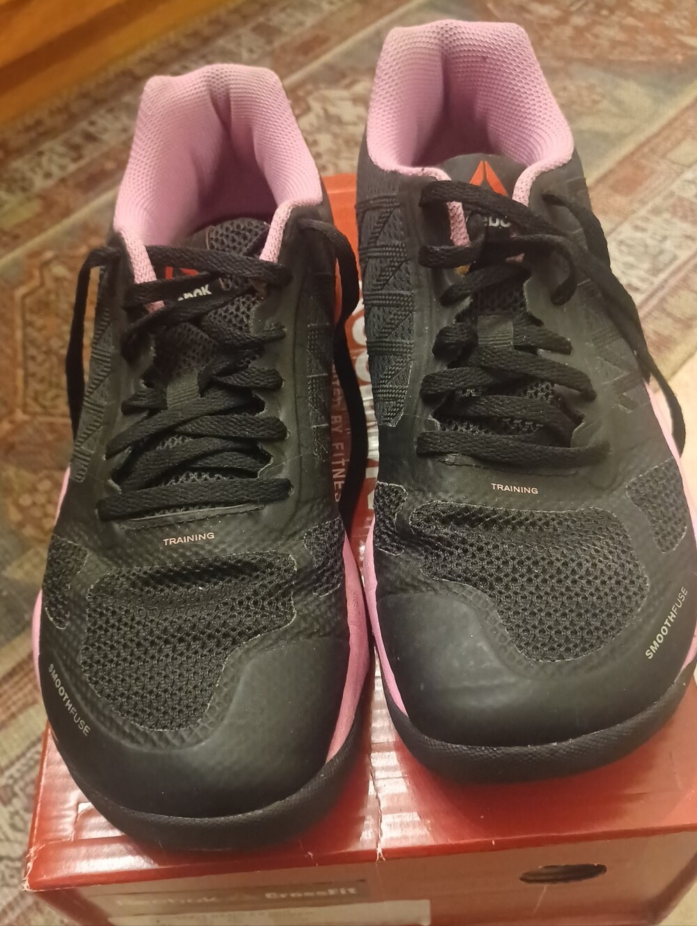 Reebok Nano Women's Black and Pink Training Sneakers